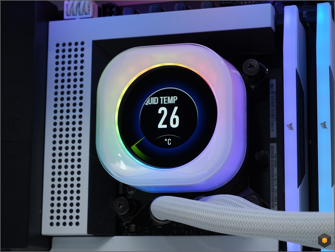 CORSAIR iCUE LINK H150i LCD WHITE > 리뷰 | 퀘이사존 QUASARZONE