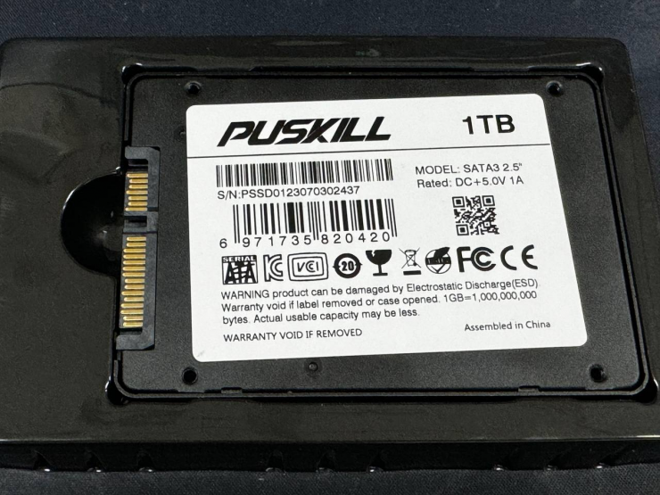 PUSKILL SATA 1TB SSD 사진들.. (feat. 코인샵) > SSD/HDD/USB
