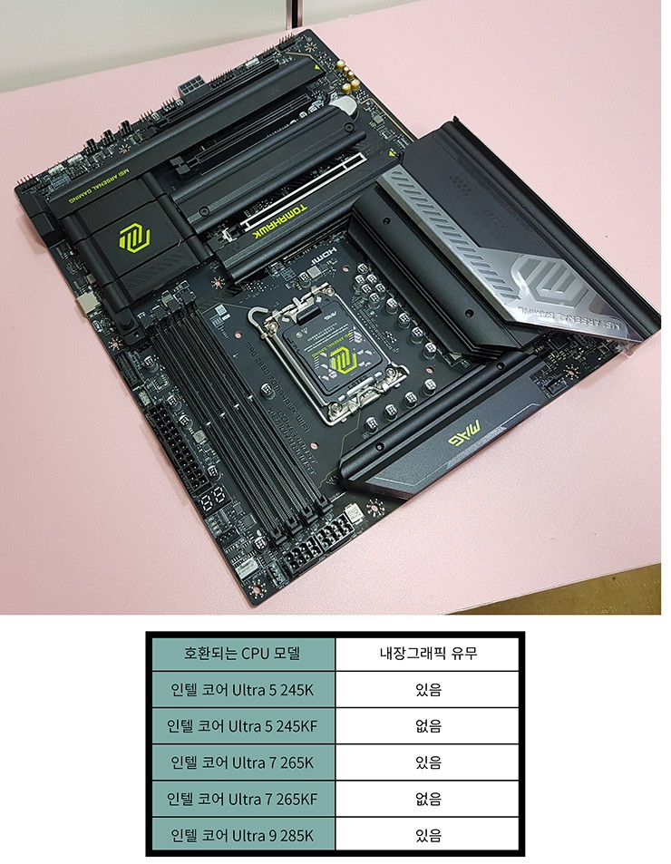 인텔 울트라 CPU용 국민메인보드 MSI MAG Z890 토마호크 WIFI 체험기