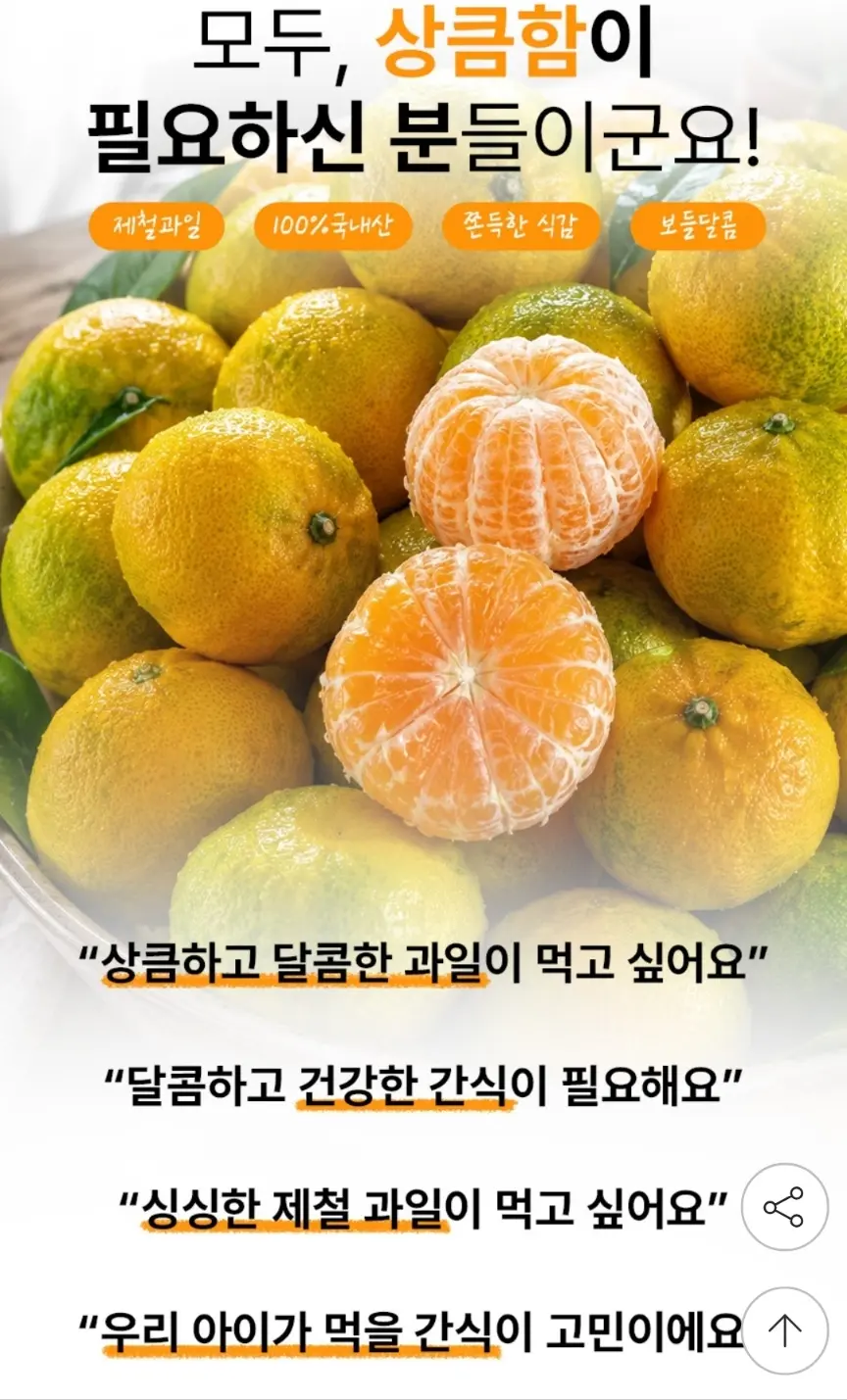 제주 하우스감귤 혼합과 4kg