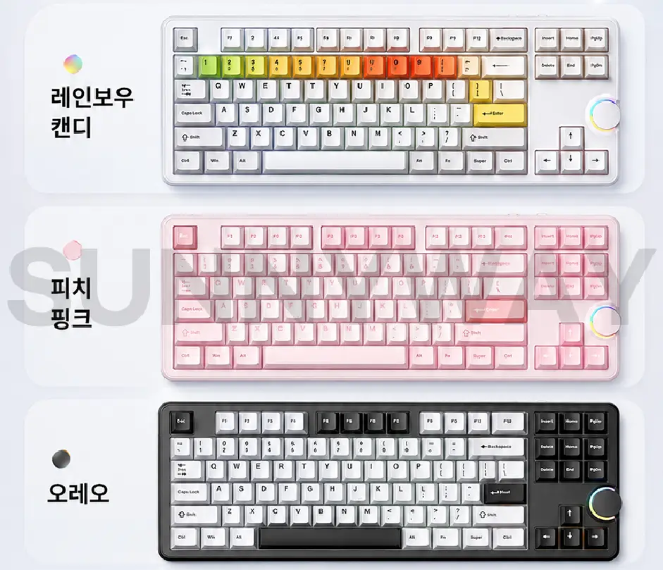 AULA 독거미 F87S 듀얼8K 10000mAh 5중 흡음