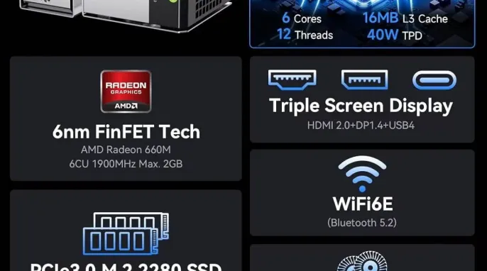 [알리] GMKtec M8 미니PC 컴퓨터