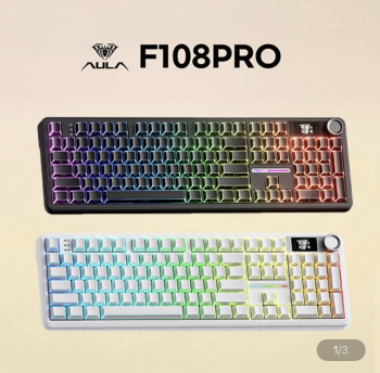 [지마켓] Aula 독거미 F108 pro 유무선 기계식 키보드 세이야축 8000mAh