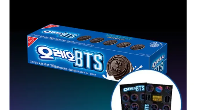 [카카오 톡딜] 한정판_오레오 BTS 화이트쿠키 10개(5+5) 외 골라담기 + BTS 스티커 1장...
